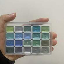 20 Colors Pearl Pigment Solid Watercolor Paint Set: High-Quality Paints Suitable For English Calligraphy, Painting, Dyeing, And Floral Arts And Crafts, Essential Back To School Supplies - 20 Colors - View 11