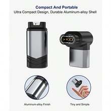 Adaptador cargador USB-C para Garmin, pack de 3, convertidor tipo C de 90 grados, compatible con múltiples modelos de relojes Garmin - Gris-3 Piezas - Ver 3