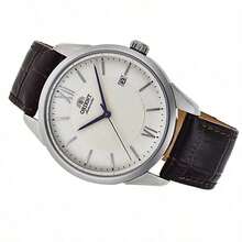 Automatic Mechanical Watch, White Dial, Leather Strap, Business Men's Wristwatch RA-AC0017S10D - White - View 6