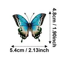 Bộ sưu tập hình dán bướm nghệ thuật - 50 hình minh họa độc đáo với chi tiết tinh xảo và đường viền trắng, hoàn hảo cho sổ lưu niệm, nhật ký nghệ thuật và nghệ thuật phối hợp nhiều chất liệu. - Nhiều màu - Xem 2