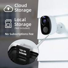 SANSCO Solar Powered Security Cameras Wireless Outdoor, 4pcs Solar Powered 3K 4MP Surveillance 2.4GHz & 5Ghz WiFi Cameras For Home Security Outside, PIR/AI Motion Detection, IP65 Waterproof, Color Night Vision, 2-Way Audio, White - White - View 9
