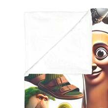 Frazada de Flannel Ultra Suave – Calientita, Ligera y Cómoda | Ideal para Cama, Sofá y Viaje de Italian Brianrot - Camel - Ver 2