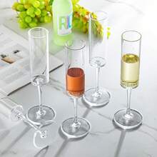 Reusable Transparent Champagne Glasses, Suitable For Weddings, Parties, Birthdays, Christmas Gatherings - Multicolor - View 1