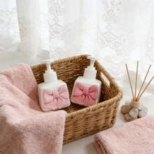 Pink Bow Packaged Bottles - Elegant Bow-Shaped Bottles For Hand Soap, Shower Gel, Shampoo, Lotion, Makeup Remover, Cosmetics, Empty Bottles - Multicolor - View 7