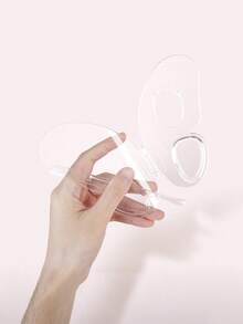 1 Set Acrylic Transparent Makeup Palette, Butterfly Design Makeup Foundation Storage & Mixing Palette - Multicolor - View 4