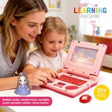 Kids Simulation Mini Laptop Learning Machine, Music Tablet Computer Model, Screen Storybook, Parent-Child Interaction, Suitable As A Multi-Functional Smart Educational Toy Gift For Boys And Girls - Multicolor - View 4