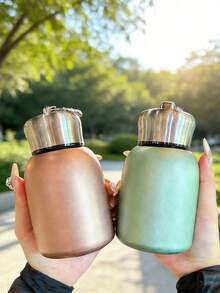 Compact Yet High Capacity 304 Stainless Steel Mini Insulated Water Bottle, Design, Lightweight, Long Heat Retention, Suitable For Commuting And Outdoor Activities - Multicolor - View 11