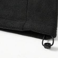 TIANXICO Men's Fleece Jacket Full Zip With Pockets Warm Lightweight Winter Jacket Running - Black - View 8