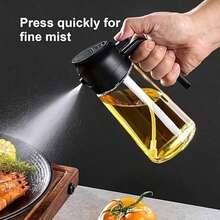 470ml Kitchen Oil Sprayer Bottle, 2-In-1 Oil Sprayer And Dispenser, Suitable For Cooking, Kitchen, Grilling, Salad, Baking - Multicolor - View 7