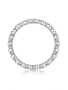 1 PC Fashion Cubic Zirconia Ring For Women For Valentine's Day Gift Wedding Anniversary Party Jewelry - Silver - View 4