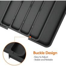 Expandable Silverware Drawer Organizer Utensil Tray  Free Adjustable Cutlery Holder Plastic Storage For Spoons Forks Knives - 1 - 查看 6