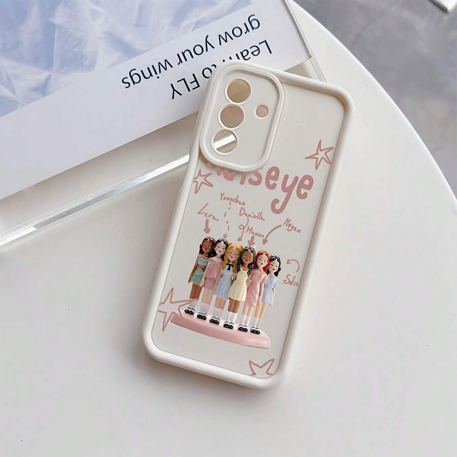 New Model Debut, 1pc Popular Fashion Girl Group K-KATSEYES Phone Case Compatible With Samsung Galaxy A26 A36 A17 A07 A55 A35 A06 A05 A14 A24 A34 A54 A16 A05S A25 A15 A23 A33 A53 A73 A13 A04E A04 A02 A03S A22 A32 A72 A52 A13 A03 4G 5G Shockproof Soft Gel Protective Case Covers - 混合顏色 1 - 查看 1