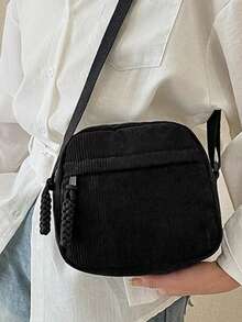 Fashionable Casual Vertical Phone Coin Purse Crossbody Small Bag - Multicolor - View 5