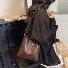 2026 Spring Fashion Elegant Retro Minimalist Style Women's Handbag, Multifunctional Mother-Daughter Bag Set - Brown - View 10