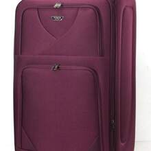 Purple Polyester Soft Shell Suitcase 18" 20" 26" 29" 32" Ultra Lightweight Expandable Unbreakable 8 Wheel 360° Rotation - Dark Purple - View 4