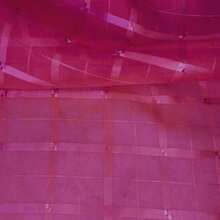 Voile Fabric Checkered Curtain | Checkered Voile - Curtains, General Decorations - Fucsia 49 - View 3