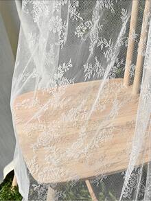 1 Cái Sáng Tạo Viền Ren Trắng Màn Nhà Polyester Rỗng Sheer Màn - trắng - Xem 3
