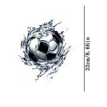 1pc/2pcs/3pcs Football Heat Transfer Patches, Ironing And Washable, Applicable To T-Shirts, Jeans, Sweaters, Handbags, Pillows, Cushions - 3PCS-s - View 3