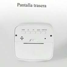Minimalist, Portable, Small, Multifunctional Desk Clock With Night Light And Temperature And Humidity Meter - White 1pc - View 10