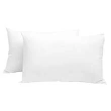 Almohada Fibra Microfina 48x75 cm Blanco, Almohada Estándar Firmeza Media para Dormir, Ideal para Uso Personal o Regalo - Blanco - Ver 2
