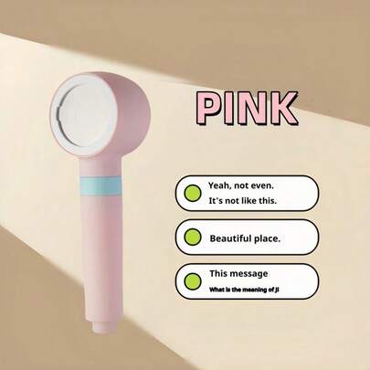 Kepala Pancuran Penggalak Pegang Tangan, Warna Macaroon, Penggalak Kuat, Aliran Air Besar, Dengan Penapis, Sesuai Untuk Mandi Niche Shower Pancuran Mandi Kepala Shower