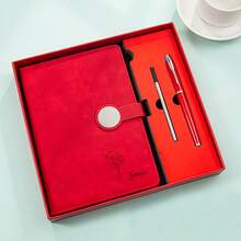 Customized Premium Notebook And Pen Gift Set, Customized Elegant Writing Set, Customized Personalized Notebook And Pen, Customized Notebook Gift, Customized Stylish Stationery Set, Customized Elegant Notebook, Customized Hardcover Notebook - The Ideal Gift For Students And Professionals - Round Button Book - View 7