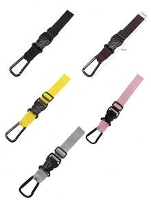 Alça ajustável para bagagem de viagem com ganchos, suporte portátil para bagagem, fivela anti-perda, cinto de fixação para bagagem, fivela removível, gancho lateral para pendurar bagagem, prático para viagens, carro, camping e material escolar. - Multicolorido - Ver 11