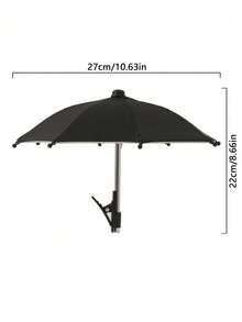 1/2pcs Mini Portable Sunshade Umbrella With Universal Clip Holder, Outdoor Sun Protection For Phones, Kindle, Navigation Devices, Anti-Glare Phone Screen Cover, Rain & Sun Proof, Essential For Travel - Multicolor - View 7