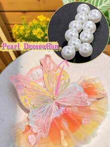 فستان كلب مزين بالفراشات واللؤلؤ، تنورة توتو أنيقة، ملابس كلاب، فستان كلب ملون، مناسب للقطط والكلاب، فستان أميرة عصري، مناسب لأي مناسبة - وردي - مشاهدة 13