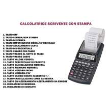 OISE ART STORE Calcolatrice Scrivente Con Display Lcd 12 Cifre Scontrino Stampato Non Fiscale - - Multicolore - Visualizzare 4