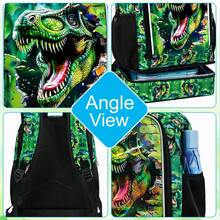 2-In-1 Dinosaur Backpack For Boys,17" Elementary Students Backpack Preschool Bags And Lunch Box - Backpack - View 4