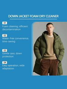 Dry Clean Foam Brush For Down Jackets, Spot Clean And Care For Down Jacket Stains And Dirt Without Water - Liquid - View 5