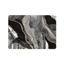 1pc Luxury Black Gray Gold Fluid Marble Texture Carpet, Elegant Gold Vein Abstract Decorative Floor Mat, Modern High-End Carpet For Living Room, Office, Dorm - Durable Indoor Rug, High-Quality Fabric, Carpet, Living Room Carpet, Bedroom Carpet, Decorative Carpet, Holiday Decorative Carpet, Indoor Carpet, Doormat - 1PC - View 5