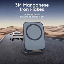 OLAF Ultra-Thin Car Magnetic Phone Holder, Adjustable, Foldable, Anti-Shake, Universal Phone Holder For Cars, Compatible With IPhone 16 - A - View 3