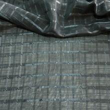 Voile Fabric Checkered Curtain | Checkered Voile - Curtains, General Decorations - Gray 06 - View 3