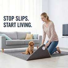 12 cặp tấm dán chống trượt bằng polyamide có thể tái sử dụng | Độ bám dính cao, thích hợp cho nệm, ghế sofa và sử dụng trong gia đình. - 12 đôi - Xem 4