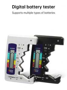 1pc Universal Digital Battery Tester: Quickly Test Battery Capacity Of CD, DN, AA, AAA, 9V, 1.5V Button Batteries - one-size - View 7