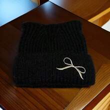 Women Beanie Hat - Black - View 2