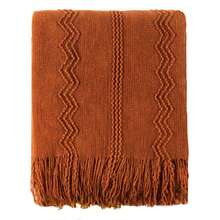 Caramel Throw Blanket For Couch, Orange Red Throw Blanket For Bed, Fall Decor Rust Red Fall Throw Blanket, Halloween Decor, 50"X60" - 焦糖 - 查看 11