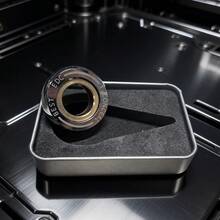 1个可拆卸不锈钢机械指关节指环，磁性噪音玩具，减压EDC - 彩色 - 查看 8