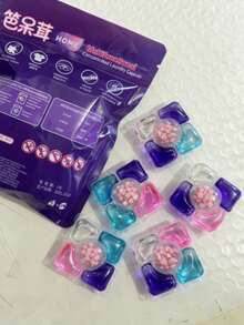 100/30/5粒装全新五合一洗衣凝珠，去污、消毒、除螨、持久留香 - 液體 - 查看 6