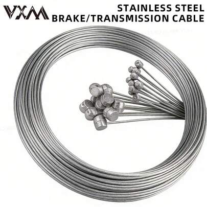VXM 10根自行车刹车线，通用公路车和山地车刹车变速线，经久耐用，适用于公路车和山地车。