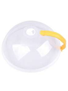 1pc Microwave- Plastic Transparent Splatter Cover, Reusable Food Bowl/Dish Lid, Refrigerator Round Lid - Multicolor - View 11