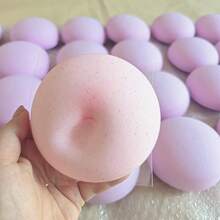 Soft & Sticky Strawberry Squishy Stress Relief Squeeze Toy, Slow Rebound - Pink - View 5