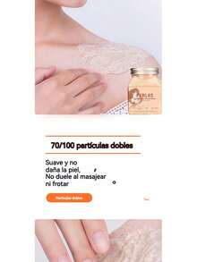 Exfoliante corporal de frutas vegetales de 500 g para limpieza profunda, exfoliación y suavizado de la piel; exfoliante de sales de baño - arándano - Ver 6