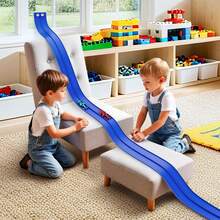 39cm/15.35in Inertial Stunt Track Car Toy, DIY Assembly Track, Stunt Racing Car Toy Gift For Boys And Girls, Random Color, Suitable For Halloween And Christmas - Multicolor - View 8