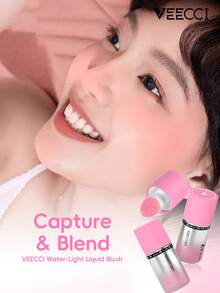 VEECCI 保湿腮红，水润质地，提亮肤色，持久妆效，集腮红、高光、修容于一体，适合新手使用 - C01 Milky Pink - 查看 3