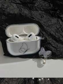 Line Butterfly Protective Case Compatible With Apple Bluetooth Earphones, Anti-Scratch And Shock-Proof Cover Compatible With Apple Bluetooth Wave Earphone Case - Clear - View 11