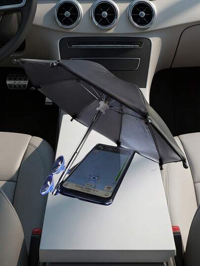 Portable Phone Sun Umbrella, Waterproof Anti-UV Phone Holder Umbrella, Mini Umbrella For Light Rain (Fits All Phones), Outdoor Anti-Glare Phone Sun Visor, Travel Essential, Fitness & Study Accessory, Beach & Camping Necessity, Spring/Summer, Bridesmaid Gift, Home Decor, Unisex
