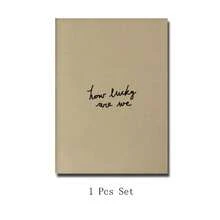 Set Of 1 Celebrate Simple Joys - Modern "How Lucky Are We" Canvas Print, Minimalist Hand-Drawn Art For A Thankful Home Or Office | Frameless - A - View 2